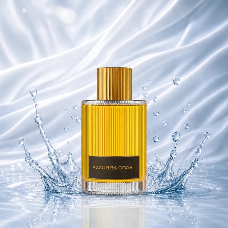 MIØ Azzurra Coast – Autoduft, Frisch & Aquatisch, Duftmotiv als Flakon